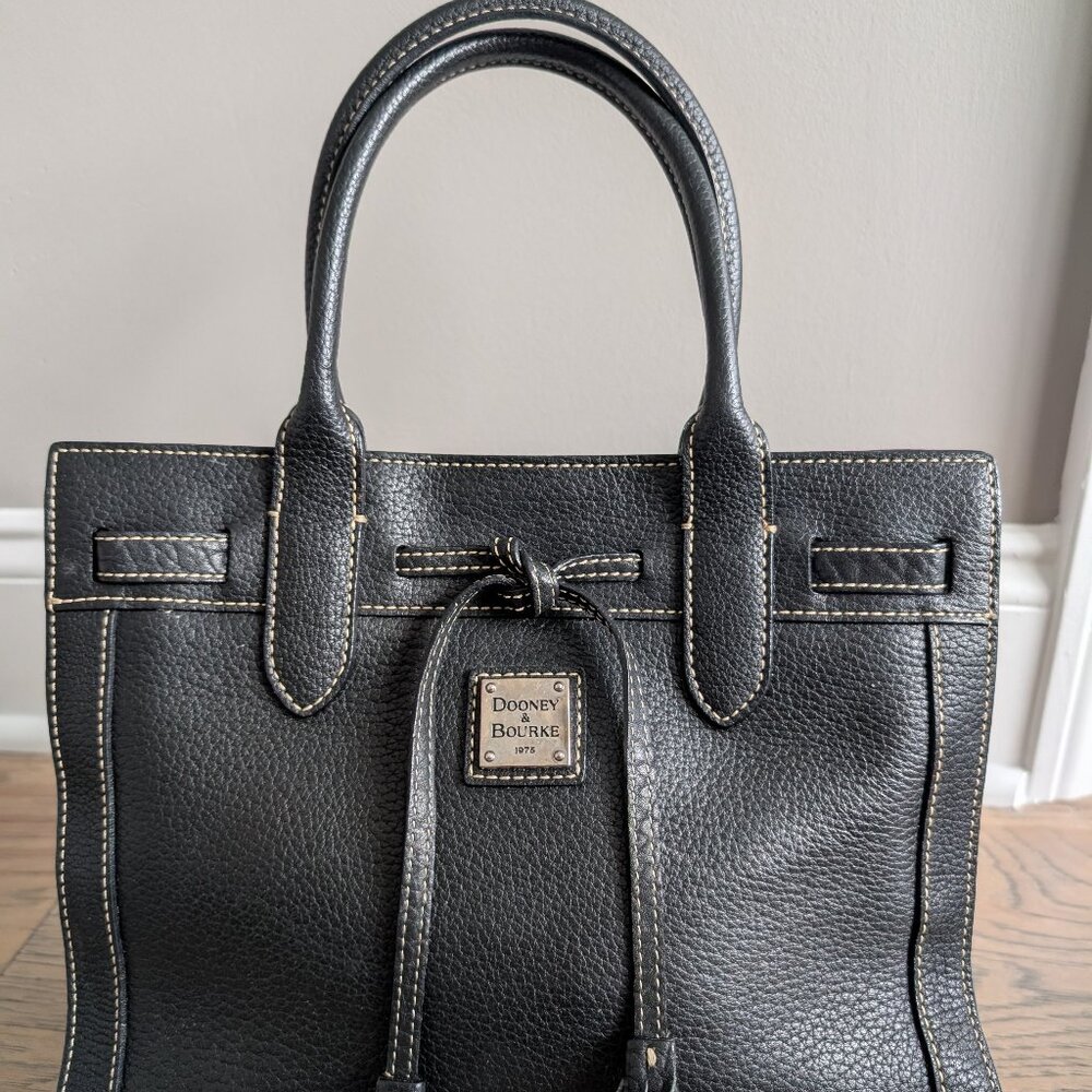 Dooney & Bourke Black Leather Satchel